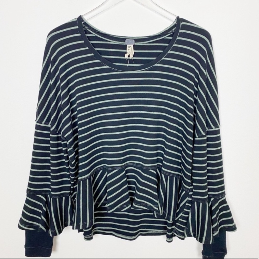 Free People stripped long sleeve